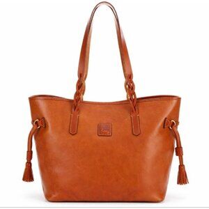 NWT Dooney & Bourke Florentine Bailey Tote Natural Tan Leather